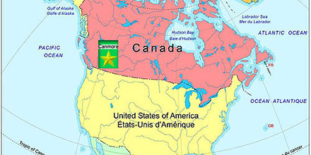 North America with Canada